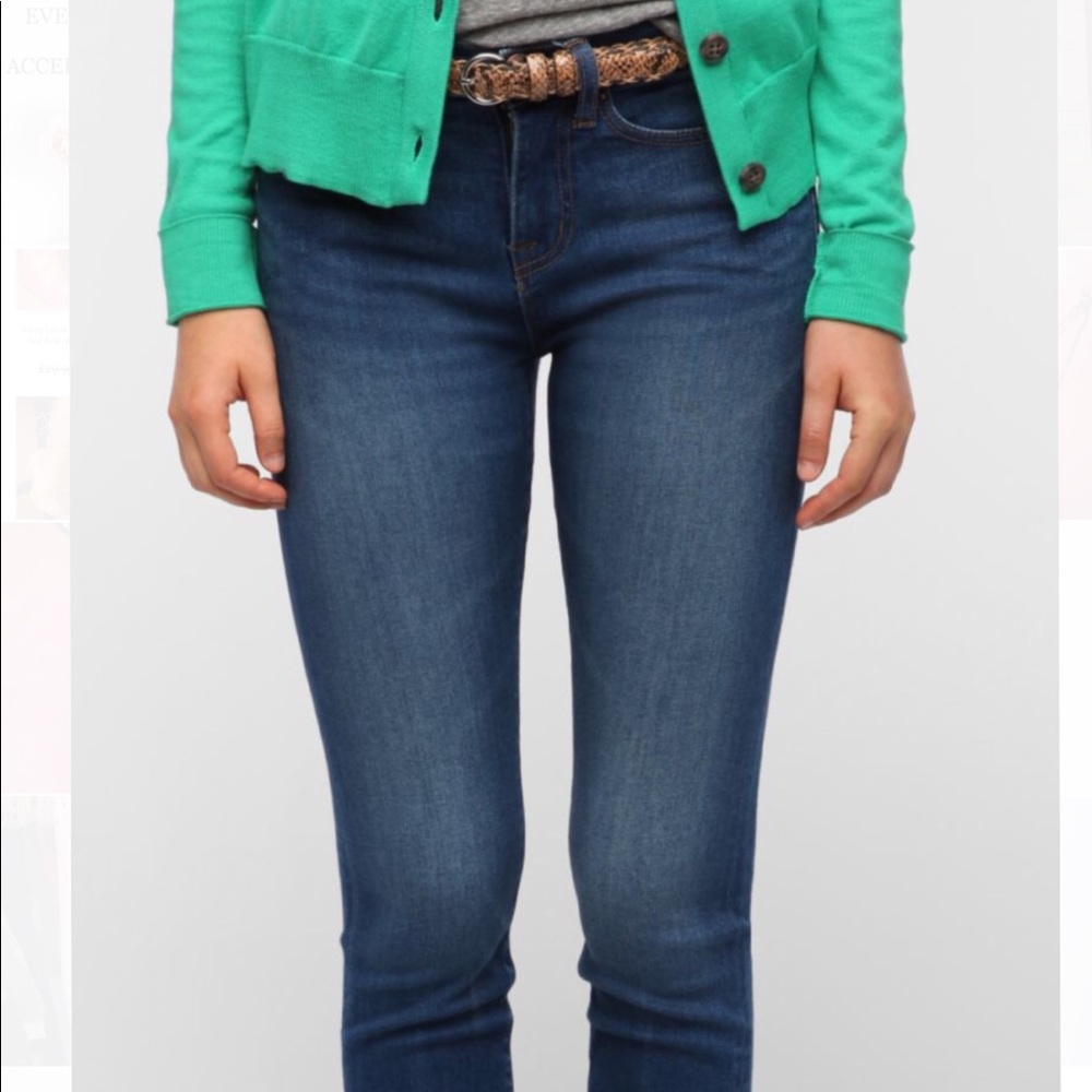 BDG High Rise Cigarette Jeans in Slate